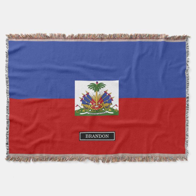 Klassische haitianische Flagge Decke (Vorderseite)