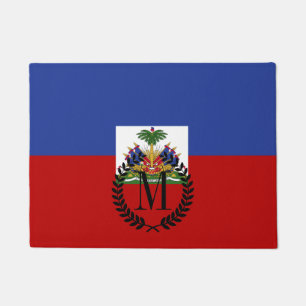 Klassische haitianische Flagge Fußmatte