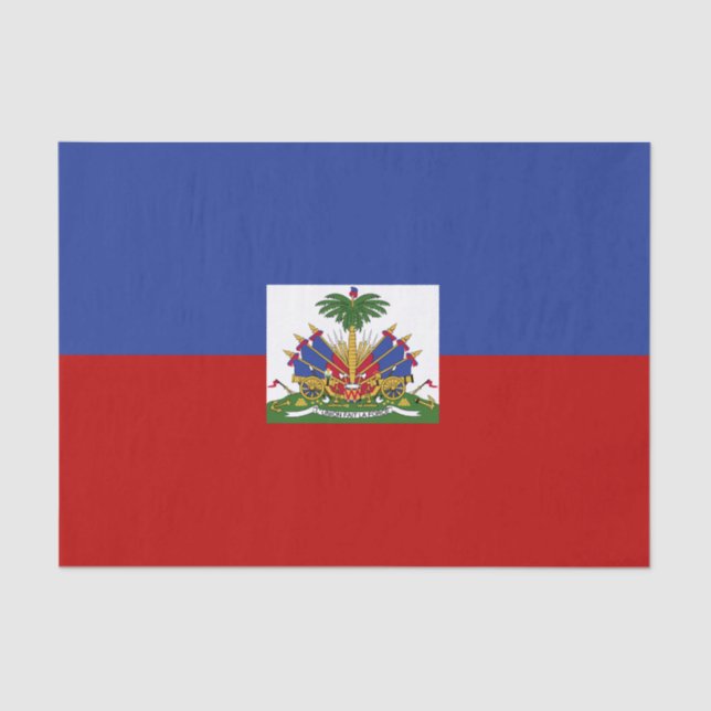 Klassische haitianische Flagge Seidenpapier (Vorderseite)