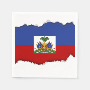 Klassische haitianische Flagge Serviette