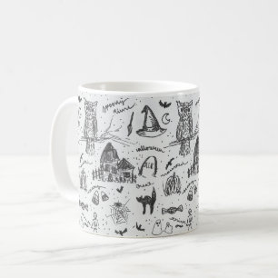 Klassische Halloween-Print-Tasse Kaffeetasse