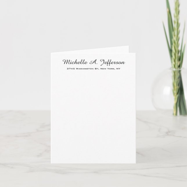 Klassische Handschrift Creative Trendy White (Vorderseite)
