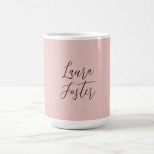 Klassische Handschrift Elegantname Rose Gold Kaffeetasse