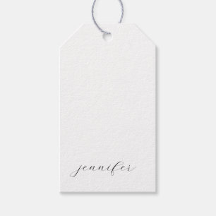 Klassische Handschrift Minimalist Professional Geschenkanhänger