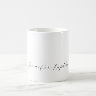 Klassische Handschrift Minimalist Professional Kaffeetasse