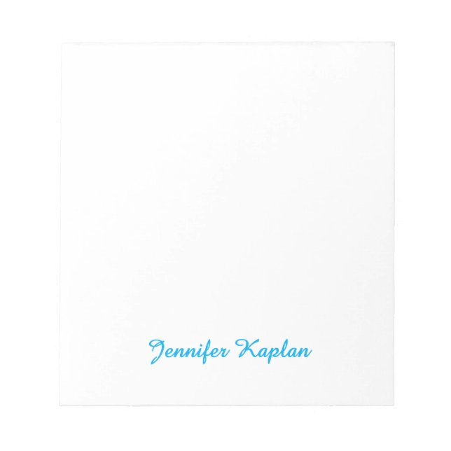 Klassische Handschrift Minimalist Professional Notizblock (Vorderseite)