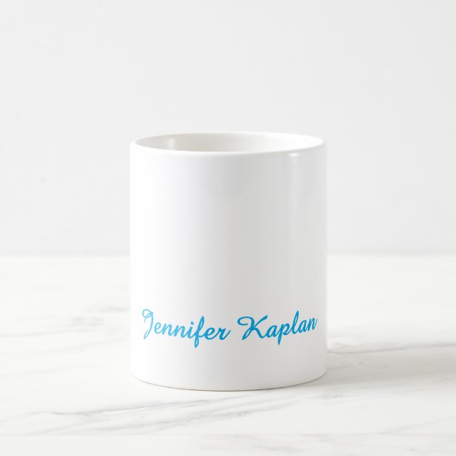 Klassische Handschrift Minimalistisch Professionel Kaffeetasse (Mittel)
