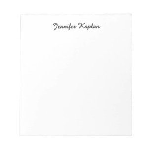 Klassische Handschrift Minimalistisch Professionel Notizblock