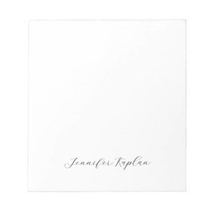Klassische Handschrift Minimalistischer Profi Notizblock