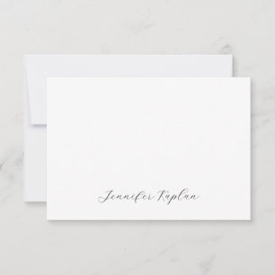 Klassische Handschrift Minimalistischer Profi RSVP Karte