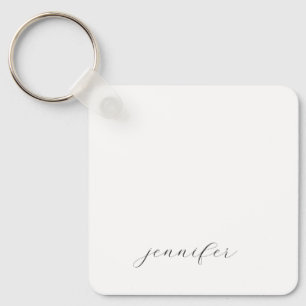 Klassische Handschrift Minimalistischer Profi Schlüsselanhänger