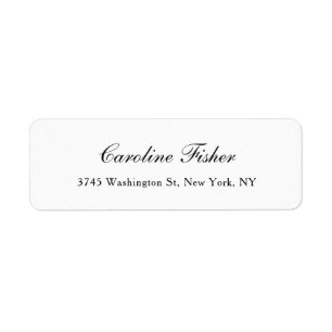 Klassische Handschrift Schlicht, einfach weiß