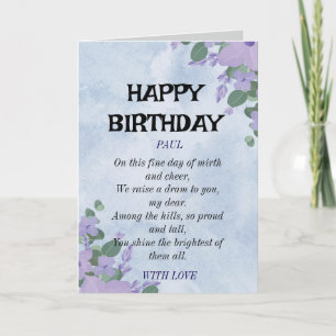 Klassische HAPPY BIRTHDAY-KARTE Karte
