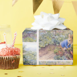 Klassische Hasenversammlung Karotten Geschenkpapier
