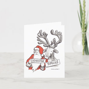 Klassische Herblock Weihnachtskarte Feiertagskarte