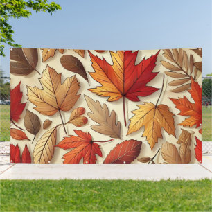 klassische Herbstblätter Banner