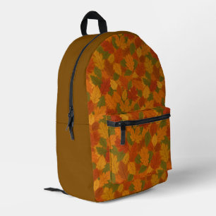 Klassische Herbstblätter gemustert Bedruckter Rucksack