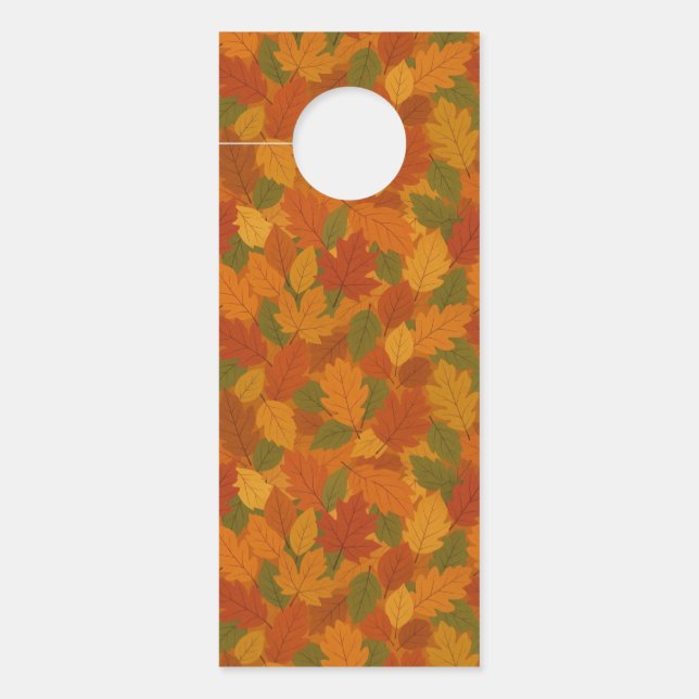 Klassische Herbstblätter gemustert Türanhänger (Vorderseite)