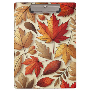 klassische Herbstblätter Klemmbrett