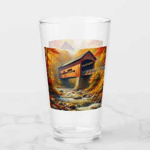 klassische Herbstbrücke Glas