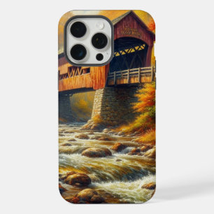 klassische Herbstbrücke iPhone 15 Pro Max Hülle