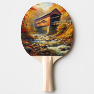 klassische Herbstbrücke Tischtennis Schläger