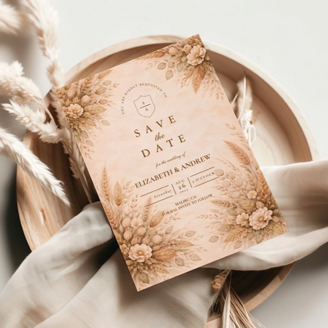 Klassische Herbstgartenhochzeit Save The Date (Von Creator hochgeladen)