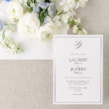 Klassische Hochzeit der Blaukalligraphie