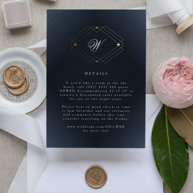 Klassische Hochzeit der Blaukalligraphie RSVP Karte (Von Creator hochgeladen)