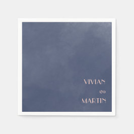 Klassische Hochzeit des Blauen Rauchens Serviette