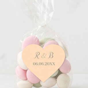 Klassische Hochzeit Herz-Aufkleber