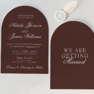 Klassische Hochzeit mit Schokoladen-Kakao im Old-M Einladung