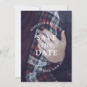 Klassische Hochzeit speichern das Datum Save The Date
