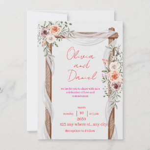 Klassische Hochzeitseinladung – Elegant und Zeitlo Einladung