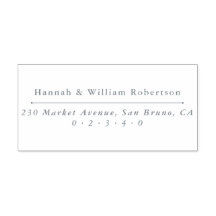 Klassische Hochzeitsnamen und Rücksendeadresse nac