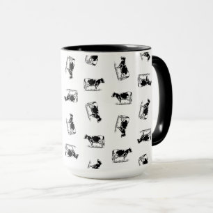 Klassische Holstein Kühe Art CUSTOM HINTERGRUNDFA Tasse