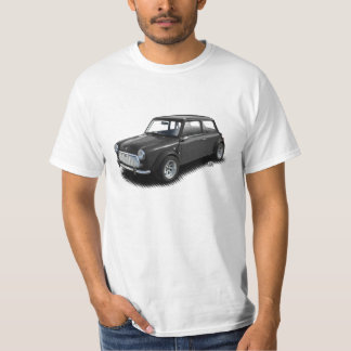 Klassische Holzkohlen-Miniauto auf weißem T - T-Shirt