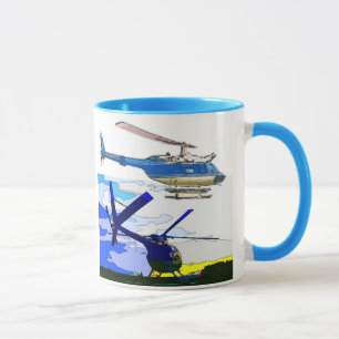 Klassische Hubschrauber Tasse