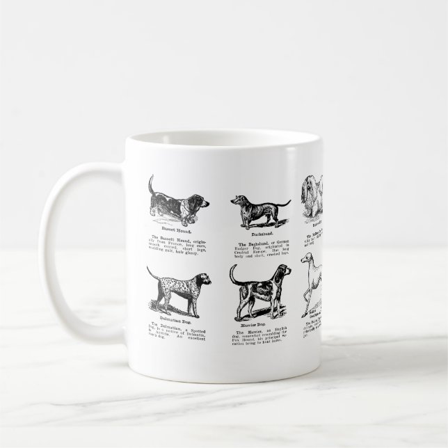 KLASSISCHE HUNDBREEDS KAFFEE-TASSE KAFFEETASSE (Links)