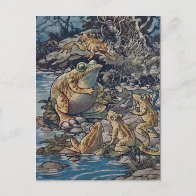 Klassische Illustrations-Postkarte Postkarte (Vorderseite)