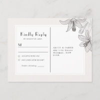 Klassische Illustrierte Lilien UAWG Postkarte