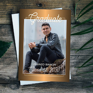 Klassische Imitate Glossy Gold Copper Abschluss Ankündigung