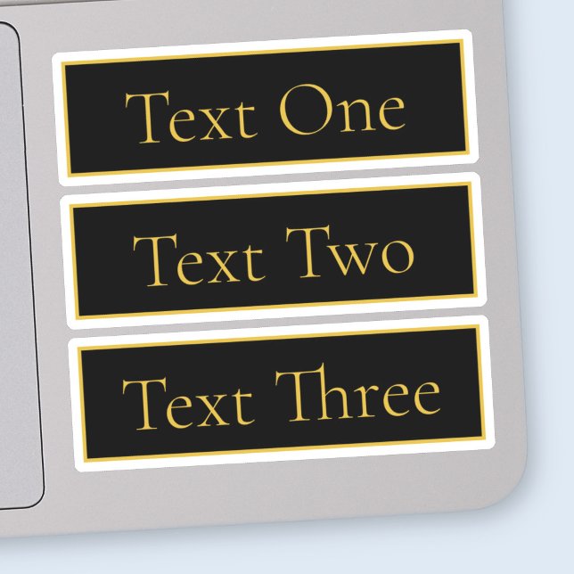 Klassische, individuell anpassbare Black & Imitate Aufkleber (Von Creator hochgeladen)