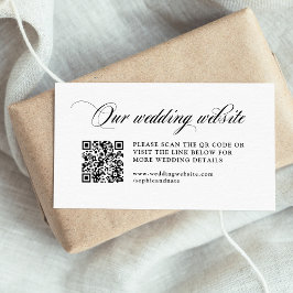 Klassische italienische Elegance | QR-Code für Hoc Begleitkarte