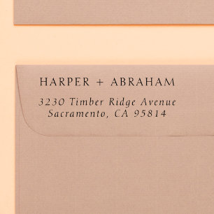 Klassische Italienische Rücksendeadresse für Hochz Permastempel