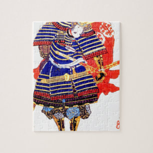 Klassische japanische Samurai-Kunst Japan Puzzle