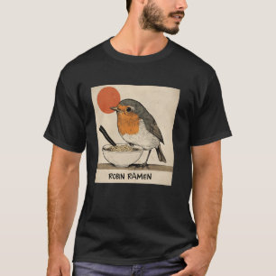 Klassische Japanische Sonnenuntergangs-Kunst Nudel T-Shirt