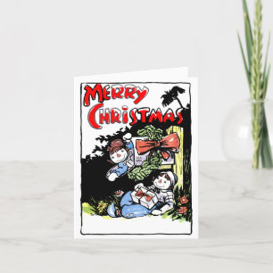 Klassische Johnny Gruelle Weihnachtskarte Feiertagskarte