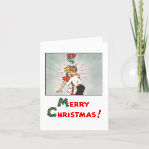 Klassische junge Weihnachtskarte im Chic-Stil Feiertagskarte