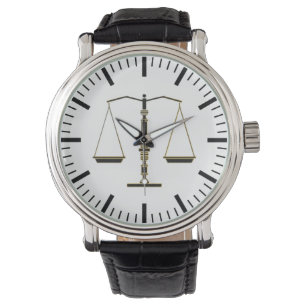Klassische Justizskala   Law Best Gifts Armbanduhr